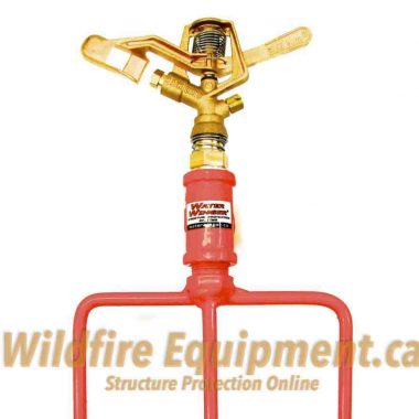 Large three-quarter inch Rain Bird spike sprinkler